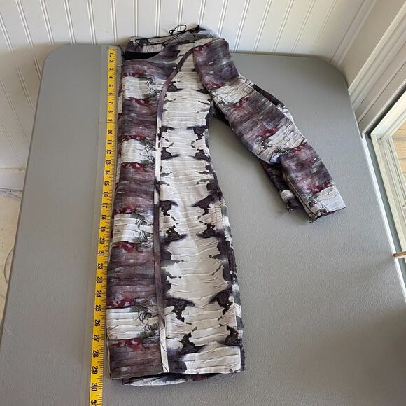 Rebecca Minkoff Women 100% Silk Mini Dress Size 4 Whimsigoth Crinkle Sheath NWOT - Picture 9 of 10